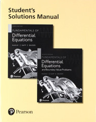Student Solutions Manual for Fundamentals of Differential