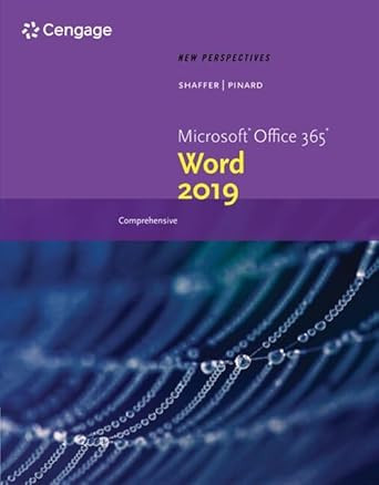 New Perspectives MicrosoftOffice 365 & Word 2019 Comprehensive