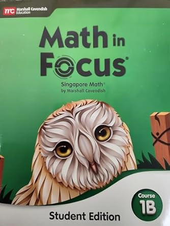 Student Edition Volume B Course 1 2020