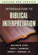 Introduction To Biblical Interpretation