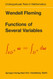Functions of Several Variables Functions of Several Variables