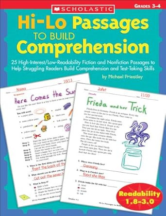 Hi-Lo Passages To Build Reading Comprehension Skills