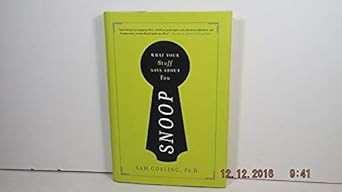 Snoop: What Your Stuff Says About You