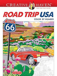Creative Haven Road Trip USA Color by Number