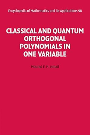 Classical and Quantum Orthogonal Polynomials in One Variable