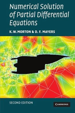 Numerical Solution of Partial Differential Equations