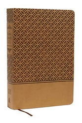 KJV Study Bible Large Print Leathersoft Tan Red Letter
