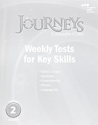 Journeys Common Core Weekly Assessments Grade 2