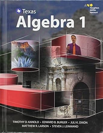 Student Edition (HMH Algebra 1)