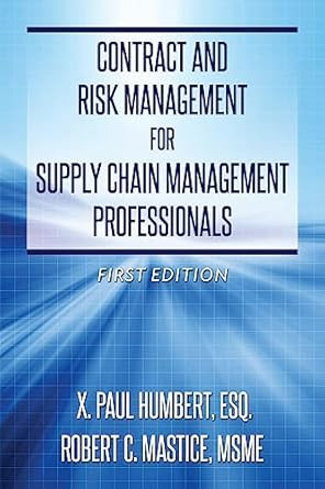 Contract and Risk Management for Supply Chain Management