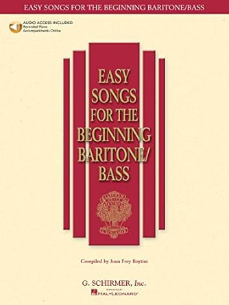 Easy Songs for Beginning Singers - Baritone/Bass