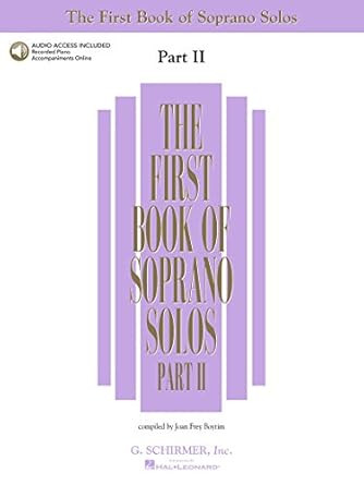 The First Book of Soprano Solos  Part II | Book and Online
