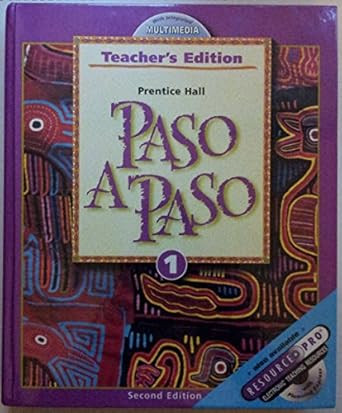 Paso a Paso Level 1 2nd Edition Teacher's Edition