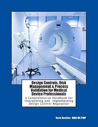 Design Controls Risk Management & Process Validation for