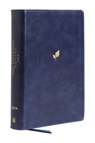 NIV Lucado Encouraging Word Bible Leathersoft Blue Comfort Print