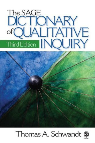 Sage Dictionary Of Qualitative Inquiry