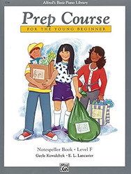 Alfred's Basic Piano Prep Course Notespeller Bk F