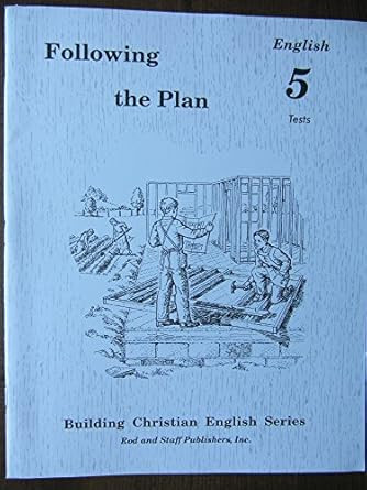 Building Christian English Following the Plan Grade 5 Tests