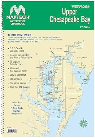 Upper Chesapeake Bay MAPTECH Waterproof Chart 2nd Edition