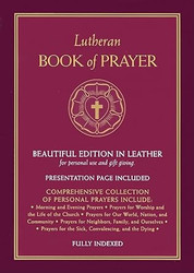 Lutheran Book of Prayer - Burgundy Genuine Leather