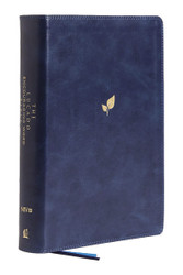 NIV Lucado Encouraging Word Bible Leathersoft Blue Thumb Indexed