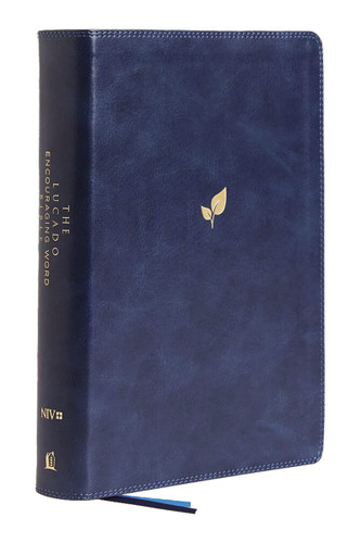 NIV Lucado Encouraging Word Bible Leathersoft Blue Thumb Indexed