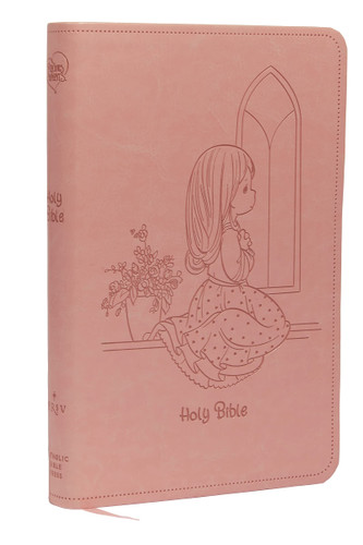 NRSVCE Precious Moments Bible Pink Leathersoft Comfort Print