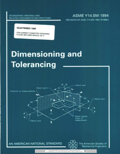 Dimensioning and Tolerancing