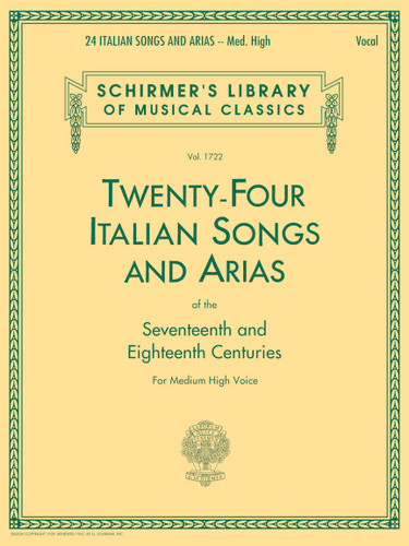 Twenty-Four Italian Songs and Arias of the Seventeenth and
