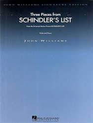 Three Pieces from Schindler's List Violin and Piano Sheet Music