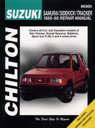 Suzuki Samurai Sidekick and Tracker 1986-98