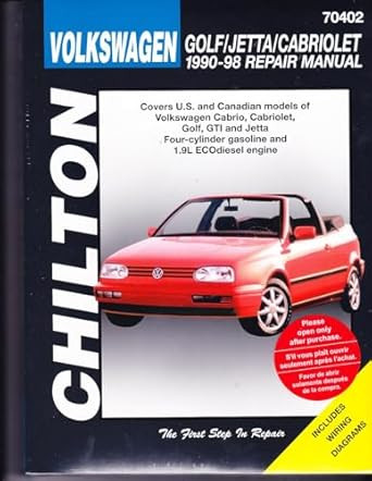 Volkswagen Golf Jetta and Cabriolet 1990-98