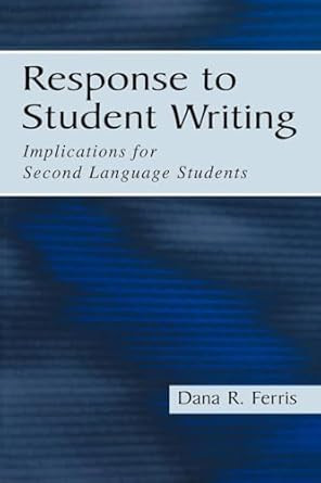 Response To Student Writing