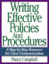 Writing Effective Policies and Procedures