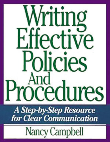 Writing Effective Policies and Procedures