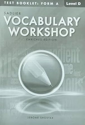 Vocabulary Workshop Enriched Edition Student Edition Level D Grade 9