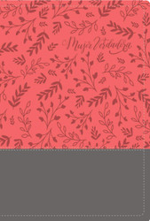 Biblia devocional Mujer Verdadera RVR60 Duo-tono Coral
