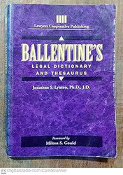 Ballentine's Legal Dictionary/Thesaurus