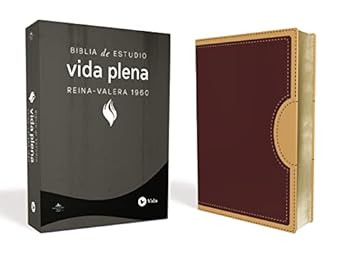 RVR60 Biblia de Estudio de la vida plena Leathersoft Rojo-Beige