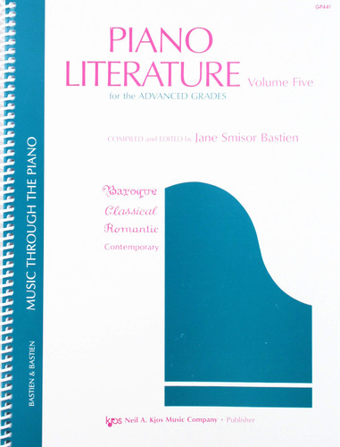 GP441 - Piano Literature Volume 5 - Bastien