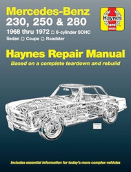 Mercedes Benz 230 250 and 280 1968-1972 / 6-Cylinder sohc /