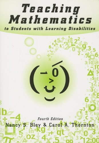 Teaching Mathematics To Students With Learning Disabilities