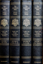 The Interlinear Hebrew-Greek-English Bible Four Volume Set