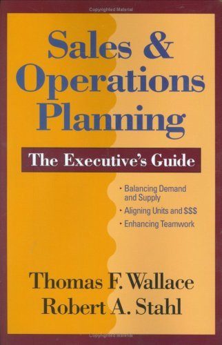 Sales And Operations Planning