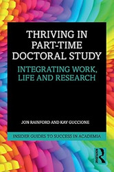 Thriving in Part-Time Doctoral Study