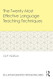The Twenty Most Effective Language Teaching Techniques