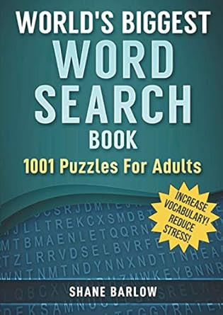 World's Biggest Word Search Book 1 001 Puzzles For Adults