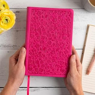 KJV Large Print Personal Size Reference Bible Pink LeatherTouch