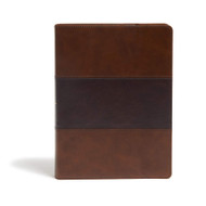 KJV Study Bible Full-Color Saddle Brown LeatherTouch Red Letter