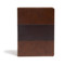 KJV Study Bible Full-Color Saddle Brown LeatherTouch Red Letter